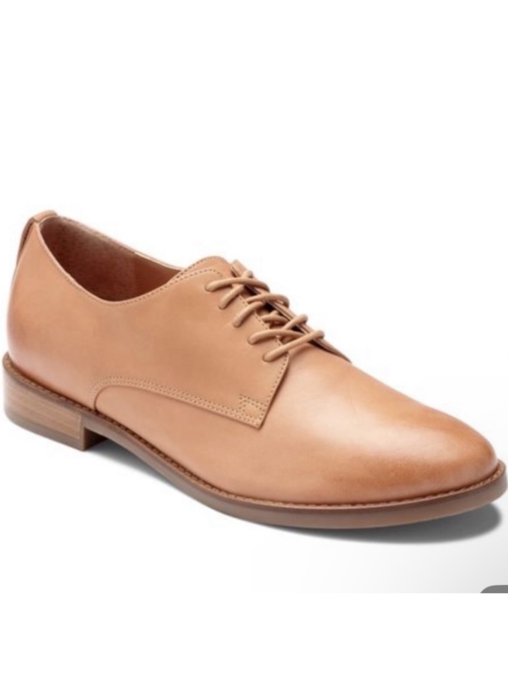 Vionic Weslyn Loafers Lace Up Tan Leather VW17551 Sz 10 NEW